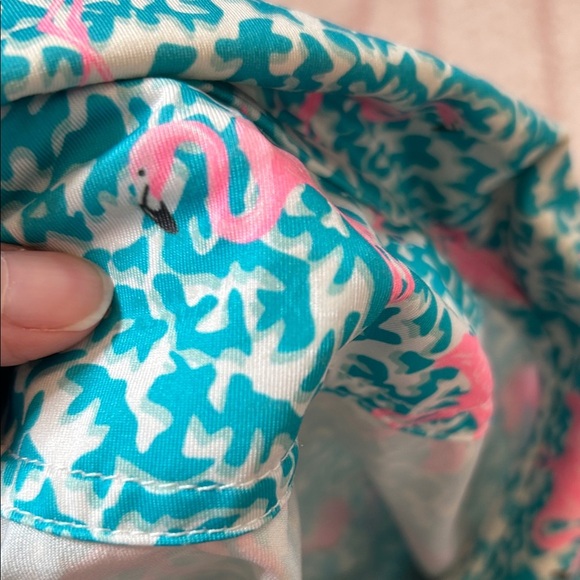 Chubbies Teal Pink Flamingo Polo Shirt Poolside Size XL Vacation Resort Wear - Picture 11 of 14